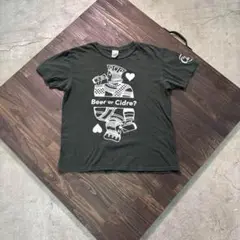 7SM4【HARD CIDRE】キングプリントTシャツ　古着used