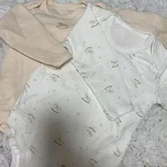 Cottoli ベビー肌着 長袖ロンパース90 2セット