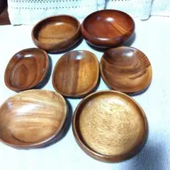 木製皿 7枚セット
