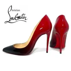 美品 Christian Louboutin ルブタン 36 グラデパンプス 赤