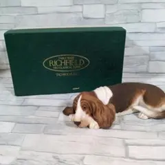 希少！たち吉★RICHFIELD★バセットハウンド★犬置物★箱入り