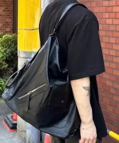 【美品】Chikashitsu + チカシツプラス2wayレザーショルダーバッグ