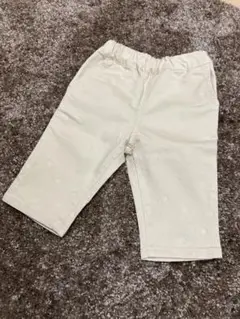 べべ　クリーム色 コットンパンツ