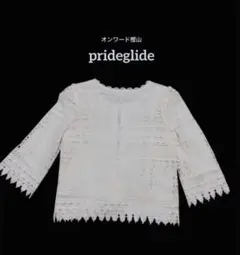 セール レースジャケット　オフホワイト　prideglide オンワード樫山　m