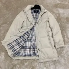 BURBERRY LONDON ダウンジャケット ノバチェック ベージュ
