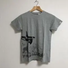 未使用品 ユニクロ Discovery Tシャツ 150 サイズ グレー 動物