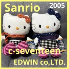 タグ付♡希少　ハローキティ　Sanrio×EDWIN マフラーぬいぐるみ2体 zz-2406113301_KT_--2.jpg?