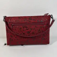 印傳屋 ハンドバッグ　赤
