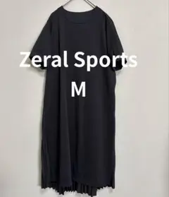お値下げしましたゼラールスポーツ　ブラック 半袖 プリーツワンピース　M