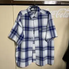 caltop チェックシャツ 青