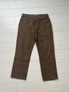 Supreme チェック柄パンツ 34サイズ