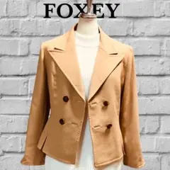 FOXEY BOUTIQUE ウール100% ダブル テーラードジャケット