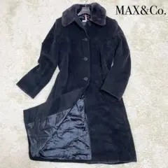 ♡美品♡ マックスマーラ ロングコート カシミヤ ファー ボタン M