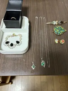 遺品整理品・K18リング？・後つけ18K？ネックレストップ・メッキなど8点