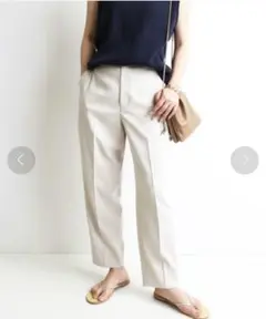 SLOBE IENA PEマットストレッチペグトップパンツ