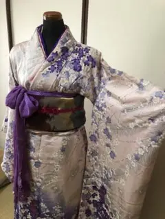 【kimonossimo】振袖 正絹 古典柄 比翼仕立て ふりふ 成人式