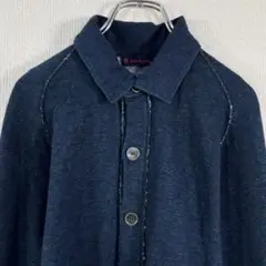 【美品】R by 45rpm スウェット シャツ ブラウス 長袖 インディゴ染め