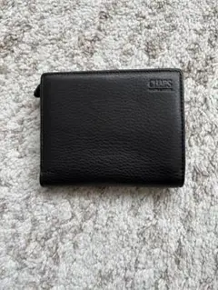 CHAPS チャップスラルフローレン 二つ折り財布 ブラック 牛革