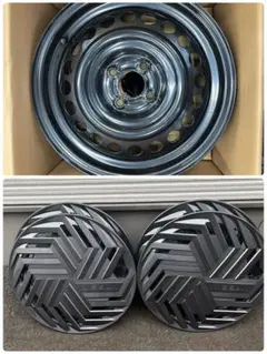 日産 ノート E13 後期 純正スチールホイール キャップ 4本セット