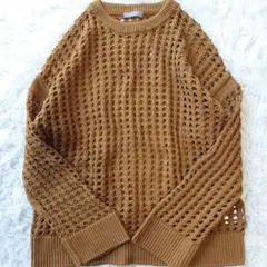 極美品♪Theory luxe セオリーリュクス 透かし編みニット M相当 黄系