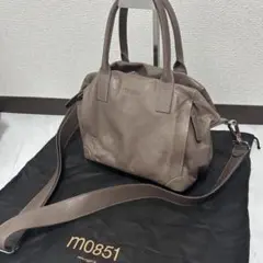 【保存袋付き】m0851 2way ショルダー ハンドバッグ レザー アニリン