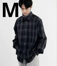 WYM LIDNM OMBRE CHECK LOOSE SHIRT M