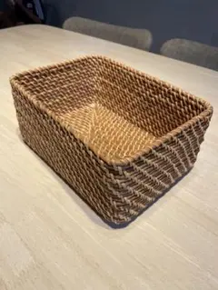 無印　天然素材の収納バスケット