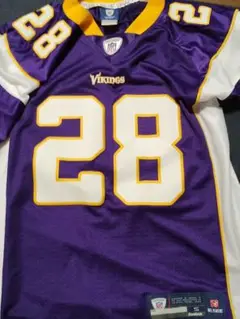 【NFL】エイドリアン・ピーターソン　ミネソタ・バイキングス　ジャージ NFLミネソタ・バイキングス28番エイドリアン・ピーターソン