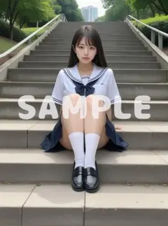 制服 A4 ポスター AI 美女 下着 グラビア セクシー 可愛い n843