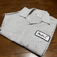Peels ピールズ　ワークシャツ　ストライプ　ヒッコリー　スケート　ワーク