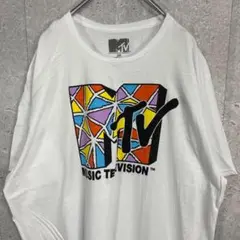MTV ミュージックテレビジョン　ビックロゴ　オーバーサイズTシャツ2XL