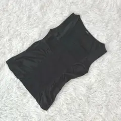 着痩せ見え【ピクニックカンパニー】伸縮素材 きれいめタンクトップ M