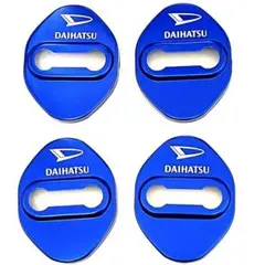 ダイハツ ドアストライカーカバー ドアロックカバー タフト 他 青 4個セット