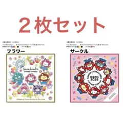 万博　EXPO サンリオ　ミニタオル　限定　ミャクミャク　２枚セット