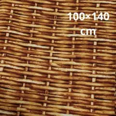 カゴ柄綿100はぎれ