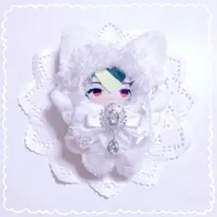 ✧ぬい服✧10㎝✧にじぱぺっと✧着ぐるみ✧ねこ✧ホワイト✧