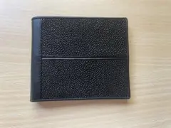 【エイ皮】【本物】【箱、説明書付】Riger ブラック本革カードケース