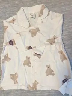 新品未使用★ジェラートピケ クマプリント ベビーパジャマ 90-100