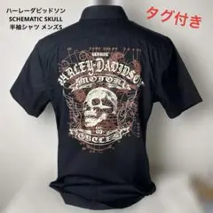 ハーレーダビッドソン SCHEMATIC SKULL 半袖シャツ メンズSサイズ