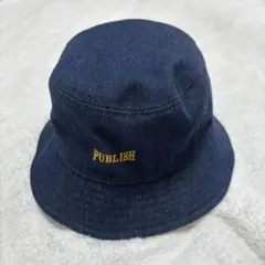 デニム バケットハット ネイビー　BEAMS