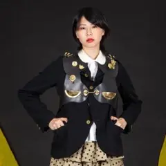 コムデギャルソン COMME des GARCONS ハンドル装飾ラバーベスト