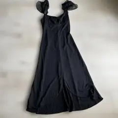 nanette lepore ブラックキャミロングワンピース