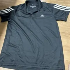 adidas 黒 ポロシャツ
