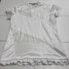 adidas DTXG ホワイトゴルフシャツ