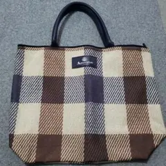 Aquascutum チェック柄 トートバッグ、レインバッグ