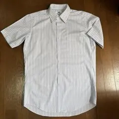 ユニクロ紳士ブルーストライプ半袖シャツ　新品