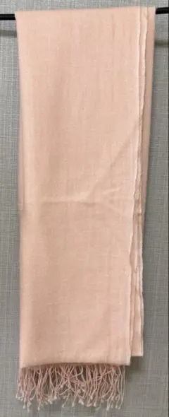 パシュミナ Pashminaウィサワ ピンク フリンジ付き ストール