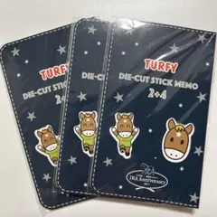 JRA 非売品 スティックメモ　ターフィーくん　付箋　3セット　【新品未開封】
