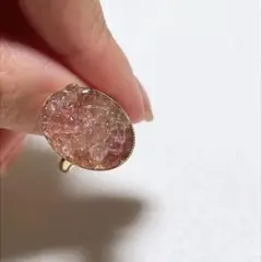 天然石ストロベリークォーツリング