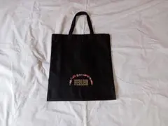 FEILER　花柄刺繍　エコバッグ　黒
